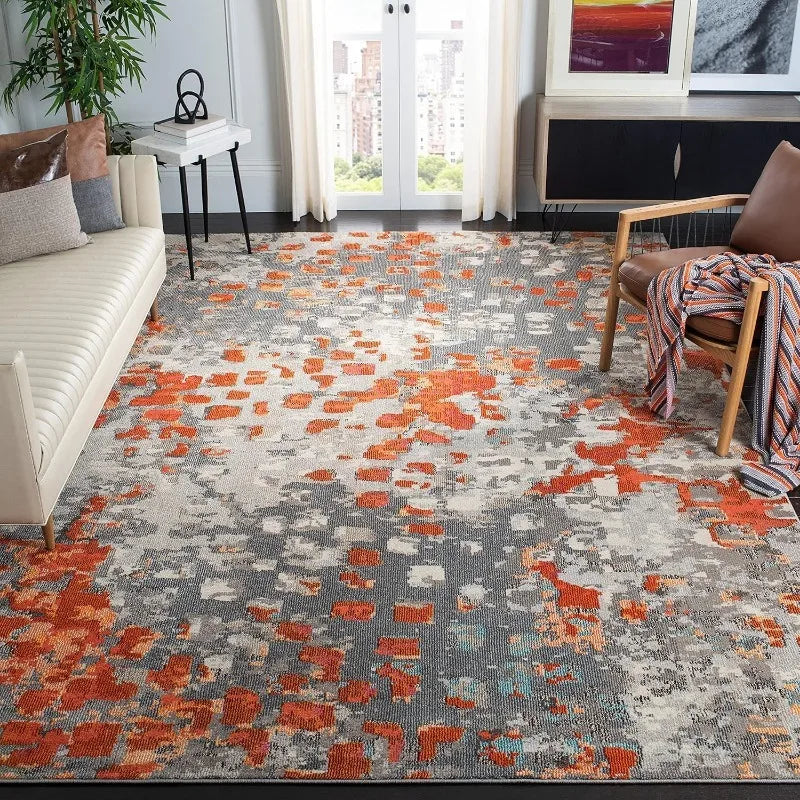 Chic Abstract Watercolor Design Rug