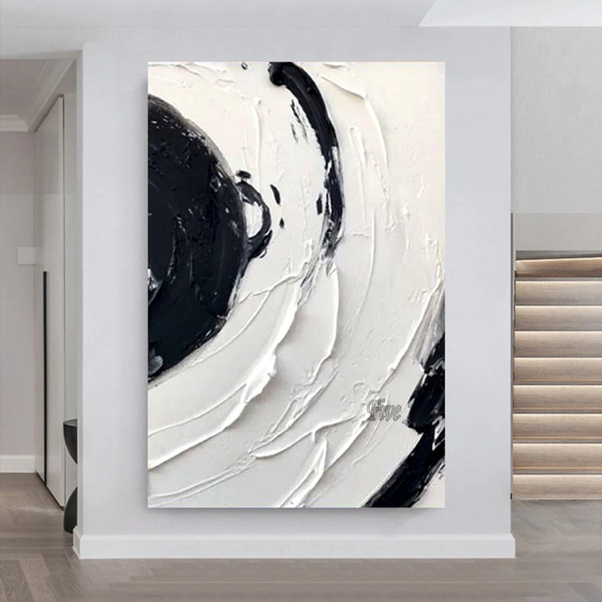 Simple Texture Canvas Abstract Art